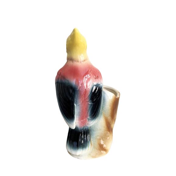 Vintage Royal Copley Porcelain Bird Vase Planter Table Decoration Ceramic - Picture 3 of 5